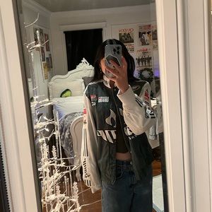 y2k 2000s Vintage Amp Race Jacket